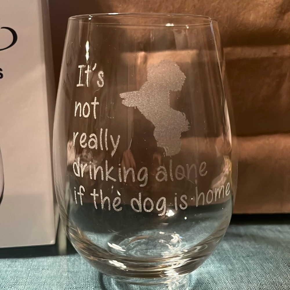 Don’t need an excuse to drink, but this is a great wine glass!!